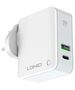 Network charger LDNIO A4403C, 1xUSB, 1xType-C PD, με καλώδιο Type-C to Type-C , White - 40094