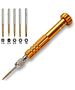 Precision screwdriver set Poso PS-6688, 6in1, Steel, Orange - 17635