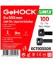 Gehock Δεματικά σε Μαύρο Χρώμα 9x550mm Gehock 190550 έως 12 Άτοκες Δόσεις