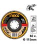 Ingco Δίσκος Λείανσης Φίμπερ 115mm Fd1152 έως 12 Άτοκες Δόσεις