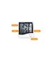 Ρολόι Θερμόμετρο-Υγρόμετρο με Μεγάλη Οθόνη LCD και Ξυπνητήρι