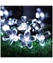 Ηλιακά Διακοσμητικά Λουλούδια 5 Mέτρων 20 LED Ψυχρό Λευκό