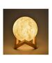 Ενσύρματη Λάμπα 3D σε Σχήμα Σελήνης