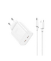 XO - L105 wall charger 2xUSB-C 35W + TYPE-C Cable WHITE XO-L105c-W 68460 έως 12 άτοκες Δόσεις
