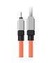 Baseus Cablu de Date USB la Lightning Fast Charging, 2.4A, 2m - Baseus CoolPlay Series (CAKW000507) - Orange 6932172626792 έως 12 άτοκες Δόσεις