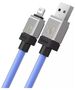 Baseus Cablu de Date USB la Lightning Fast Charging, 2.4A, 2m - Baseus CoolPlay Series (CAKW000503) - Blue 6932172626785 έως 12 άτοκες Δόσεις