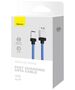 Baseus Cablu de Date USB la Lightning Fast Charging, 2.4A, 2m - Baseus CoolPlay Series (CAKW000503) - Blue 6932172626785 έως 12 άτοκες Δόσεις