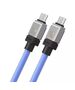 Baseus Cablu de Date Type-C la Type-C Super Fast Charging PD100W, 2m - Baseus CoolPlay Series (CAKW000303) - Blue 6932172626709 έως 12 άτοκες Δόσεις