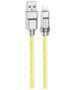 Hoco Cablu USB la Lightning, 2.4A, 1m - Hoco Crystal (U113) - Gold 6931474790033 έως 12 άτοκες Δόσεις