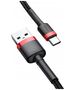 Baseus Cablu USB la Type-C, 2A, 2m - Baseus Cafule (CATKLF-F91) - Red / Black 6953156278332 έως 12 άτοκες Δόσεις