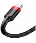 Baseus Cablu USB la Type-C, 2A, 2m - Baseus Cafule (CATKLF-F91) - Red / Black 6953156278332 έως 12 άτοκες Δόσεις