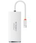 Baseus Hub Type-C to 4x USB 3.0, Type-C, 0.25m - Baseus Lite Series (WKQX030302) - White 6932172606251 έως 12 άτοκες Δόσεις