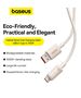 Baseus Cablu USB la Type-C, Fast Charging, 100W, 480Mbps, 1m - Baseus Habitat Series (P10360203631-00) - Natural Green 6932172642976 έως 12 άτοκες Δόσεις