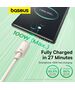 Baseus Cablu USB la Type-C, Fast Charging, 100W, 480Mbps, 1m - Baseus Habitat Series (P10360203631-00) - Natural Green 6932172642976 έως 12 άτοκες Δόσεις