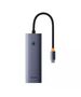 Baseus Hub Type-C to 3 x USB 3.0, RJ45 - Baseus UltraJoy Series (B0005280A813-00) - Space Grey 6932172630799 έως 12 άτοκες Δόσεις