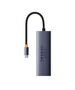 Baseus Hub Type-C to 3 x USB 3.0, RJ45 - Baseus UltraJoy Series (B0005280A813-00) - Space Grey 6932172630799 έως 12 άτοκες Δόσεις