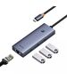 Baseus Hub Type-C to 3 x USB 3.0, RJ45 - Baseus UltraJoy Series (B0005280A813-00) - Space Grey 6932172630799 έως 12 άτοκες Δόσεις