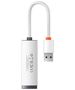 Baseus Hub USB la RJ45 Lan Port, 100Mbps - Baseus Lite Series (WKQX000002) - White 6932172606039 έως 12 άτοκες Δόσεις