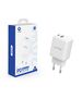 Lito Lito - Wall Charger (LT-LC02) - Type-C PD20W, USB-A 18W, Fast Charging for iPhone, Samsung, iPad - White 5949419074040 έως 12 άτοκες Δόσεις