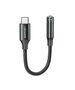 USAMS Usams - Audio Cable Adapter AU16 (US-SJ599) - Type-C to Jack 3.5mm - Black 6958444904559 έως 12 άτοκες Δόσεις