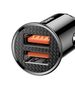 Baseus Baseus Circular Car Charger 2xUSB QC3.0 5A 30W (Black) 017493  CCALL-YD01 έως και 12 άτοκες δόσεις 6953156286511