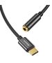 Baseus Baseus L54 Audio Adapter USB-C + mini jack 3,5mm (Black) 020121  CATL54-01 έως και 12 άτοκες δόσεις 6953156297845