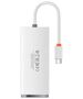 Baseus Baseus Lite Series Hub 4in1 USB-C to 4x USB 3.0 + USB-C, 25cm (White) 033099  WKQX030302 έως και 12 άτοκες δόσεις 6932172606251