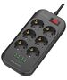 LDNIO Power strip with 6 AC outlets, 4x USB, LDNIO SE6403, 2m (black) 038559  SE6403 έως και 12 άτοκες δόσεις 6933138690178