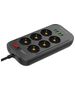 LDNIO Power strip with 6 AC outlets, 4x USB, LDNIO SE6403, 2m (black) 038559  SE6403 έως και 12 άτοκες δόσεις 6933138690178