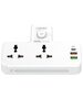 LDNIO LDNIO SC2311 Power Strip with 2 AC Outlets, 2USB, USB-C, 2500W with Night Light, EU/US (White) 043121  SC2311 έως και 12 άτοκες δόσεις 6933138691540