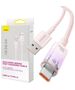 Baseus Quick Charge USB-C Baseus  6A, 1m (Pink) 050380  CATS010404 έως και 12 άτοκες δόσεις 6932172629151