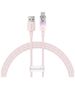 Baseus Quick Charge USB-C Baseus  6A, 1m (Pink) 050380  CATS010404 έως και 12 άτοκες δόσεις 6932172629151