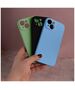 Solid Silicon case for iPhone 12 / 12 Pro 6,1&quot; light blue