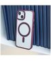 Satin Clear Mag case for iPhone 14 6,1&quot; purple