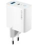 Forever TC-06-33AC GaN PD QC charger 1x USB-C 1x USB 33W white