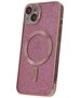 Glitter Chrome Mag for iPhone 14 6,1&quot; pink