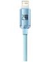 Baseus cable Crystal Shine USB - Lightning 1,2 m 2,4A sky blue