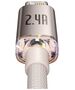 Baseus cable Crystal Shine USB - Lightning 2,0 m 2,4A pink