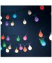 String Light Solar LED FROSTED BALLS SFB62 6,5m 30 balls multicolor Forever Light