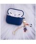 Case for Airpods 3 dark blue with pendant