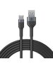 Forever Flexible cable USB - USB-C 1,0 m 3A black