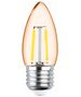 LED Bulb Filament E27 C35 2W 230V 2200K 180lm COG gold Forever Light