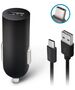 Forever M02 car charger 1x USB 2A black + USB-C cable