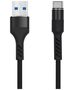 Maxlife MXUC-01 cable USB - USB-C 1,0 m 2A black nylon