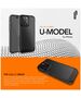 Ugly Rubber UMODEL case for iPhone 15 Pro 6,1&quot; clear black