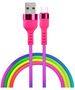 Setty USB - USB-C cable 1,2 m 2,1A KNA-C-1.22.113 rainbow