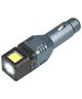 4in1 ALU 1-LED 250lm + COB 300lm car flashlight, 1500mAh battery, 2.1A USB charger, glass hammer, magnet, with hinge