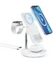 Forever MACS-100 magnetic wireless charging station with power bank white 5in1