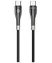 Forever Sleek cable USB-C - USB-C 1,0 m 100W black