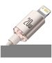 Baseus cable Crystal Shine USB-C - Lightning 1,2 m 20W pink